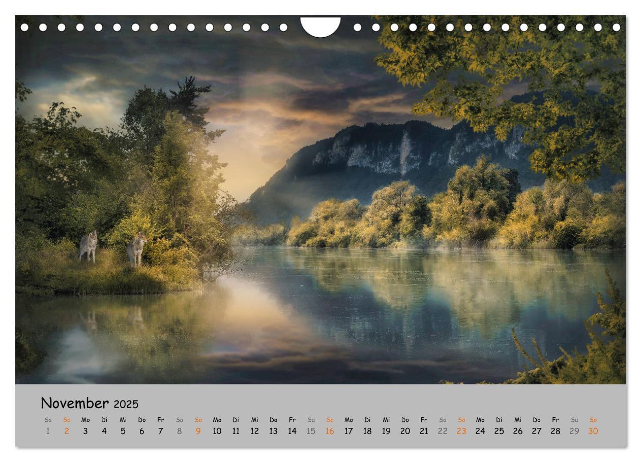 Bild: 9783435080076 | Der lange Weg der Wölfe (Wandkalender 2025 DIN A4 quer), CALVENDO...