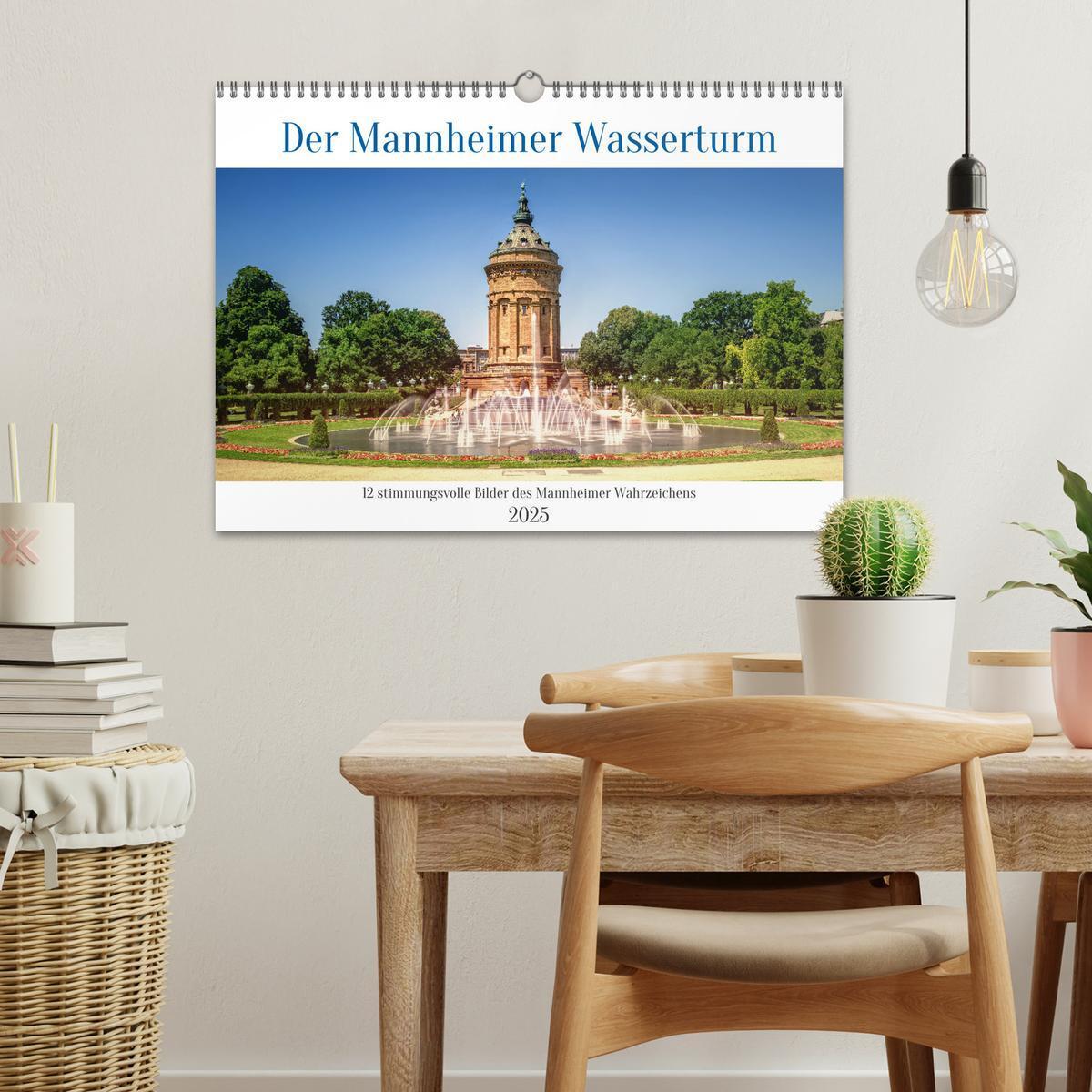 Bild: 9783457172094 | Der Mannheimer Wasserturm (Wandkalender 2025 DIN A3 quer), CALVENDO...