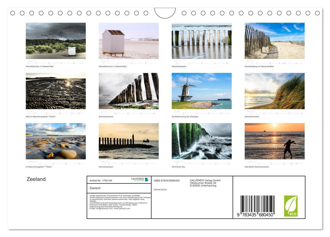 Bild: 9783435680450 | Zeeland (Wandkalender 2025 DIN A4 quer), CALVENDO Monatskalender