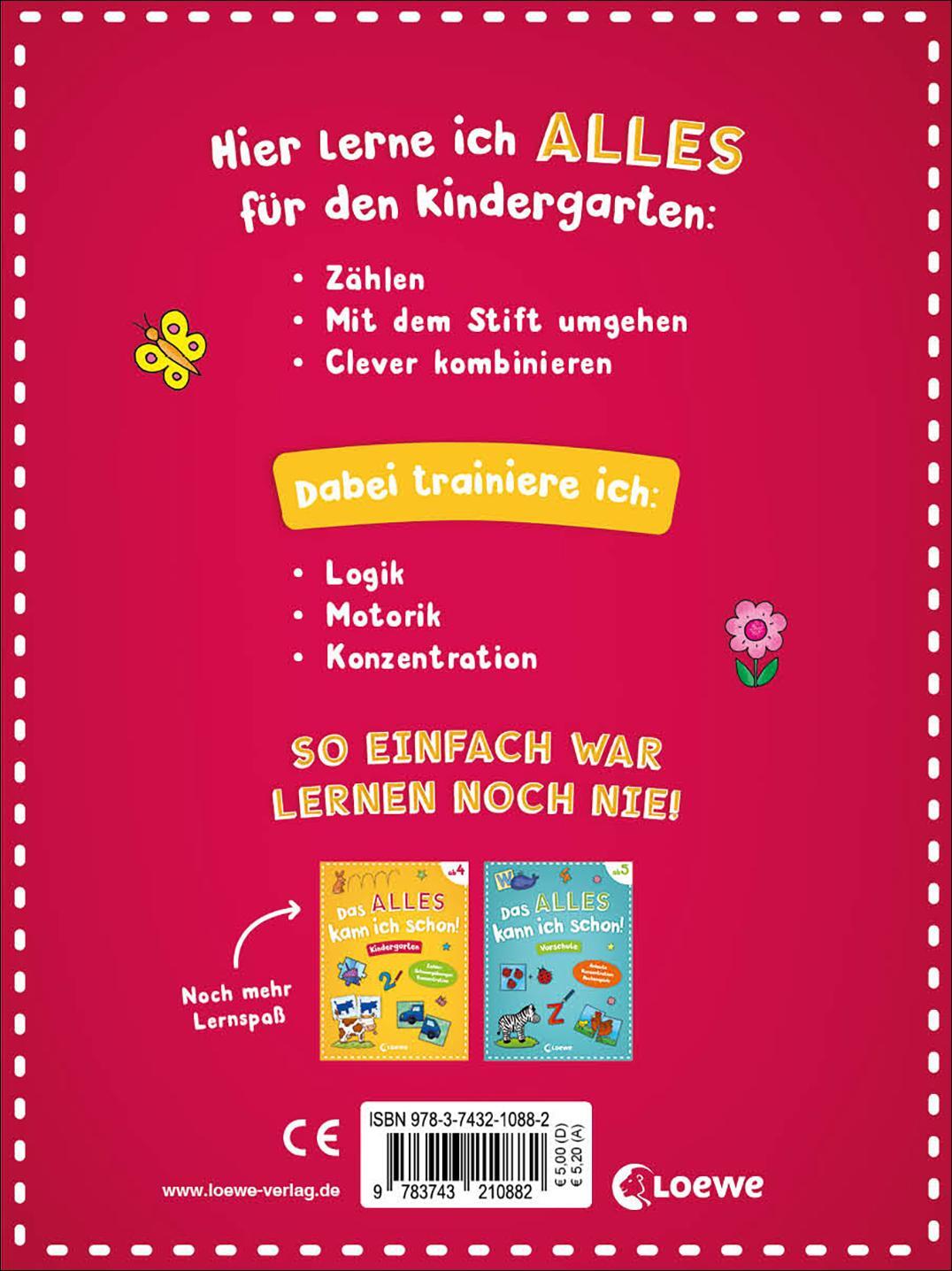 Rückseite: 9783743210882 | Das alles kann ich schon! - Kindergarten | Loewe Lernen und Rätseln