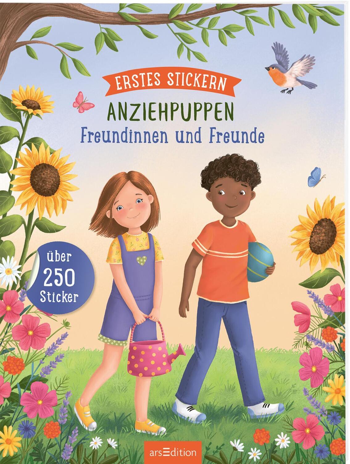 Cover: 9783845853642 | Erstes Stickern Anziehpuppen - Freundinnen und Freunde | Taschenbuch