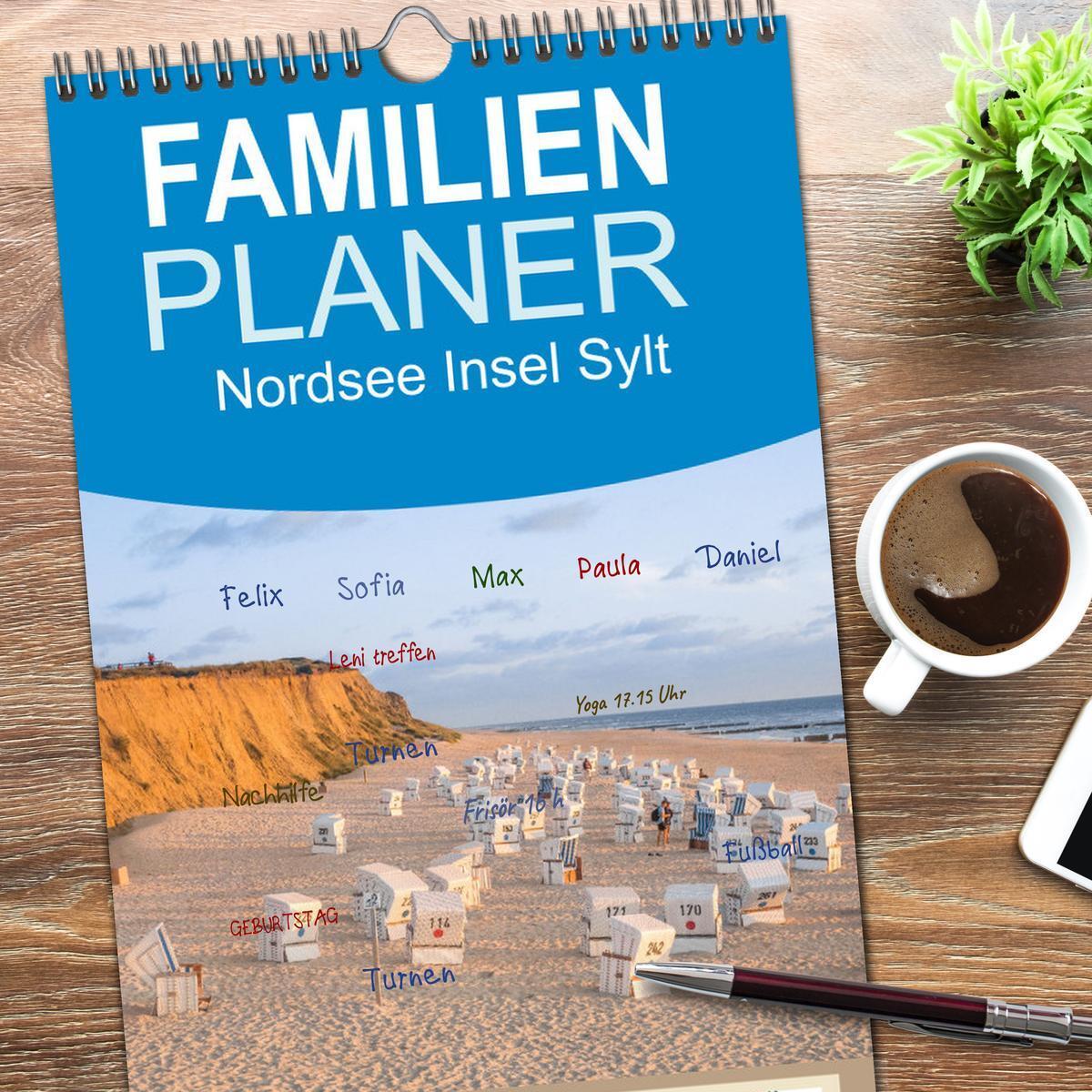 Bild: 9783457102541 | Familienplaner 2025 - Nordsee Insel Sylt mit 5 Spalten...