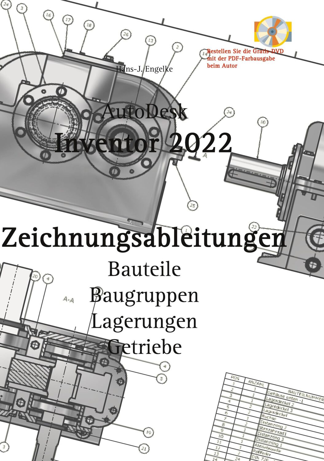 Cover: 9783753472126 | AutoDesk Inventor 2022 Zeichnungsableitungen | Hans-J. Engelke | Buch