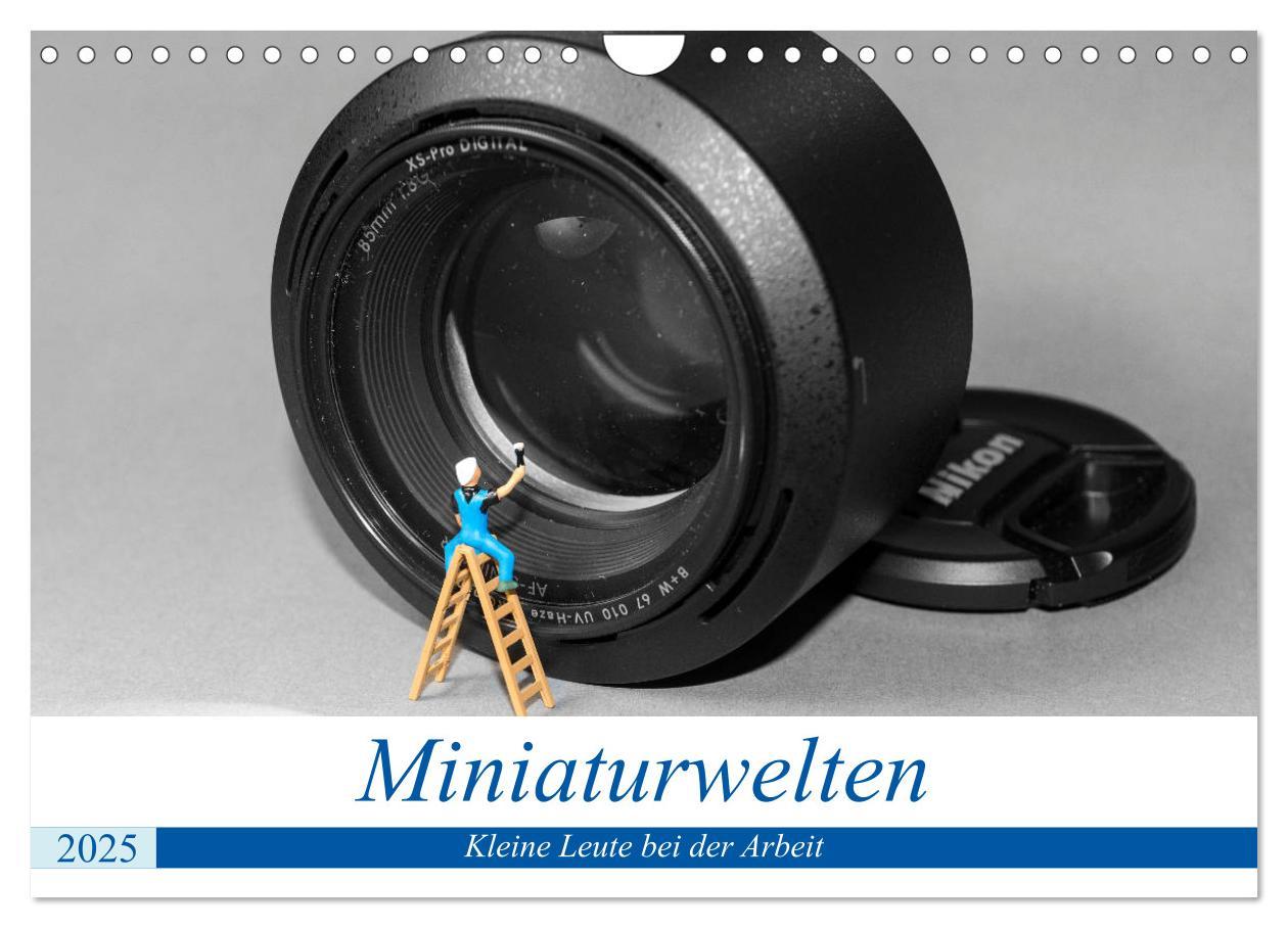 Cover: 9783435403806 | Miniaturwelten - Kleine Leute bei der Arbeit (Wandkalender 2025 DIN...