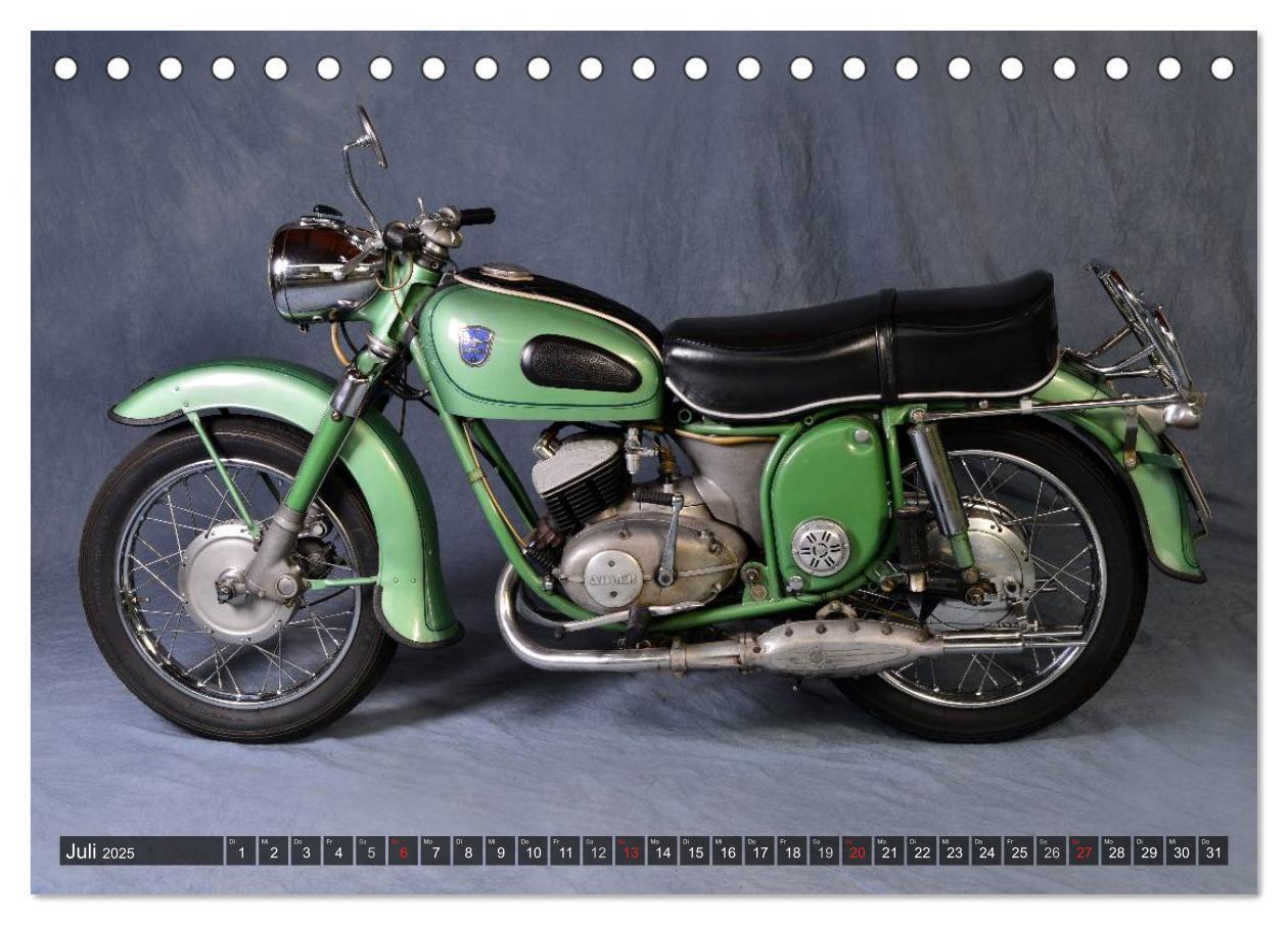 Bild: 9783435684786 | Deutsche Motorrad Oldtimer (Tischkalender 2025 DIN A5 quer),...