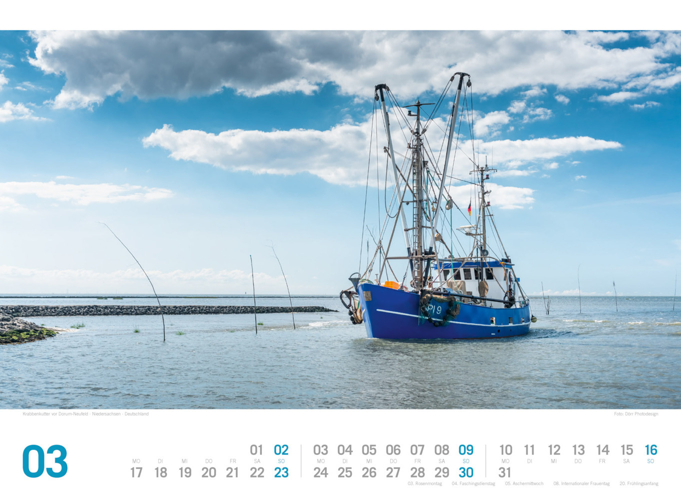 Bild: 9783838435183 | Nordsee - von Ostfriesland bis nach Sylt - ReiseLust Kalender 2025