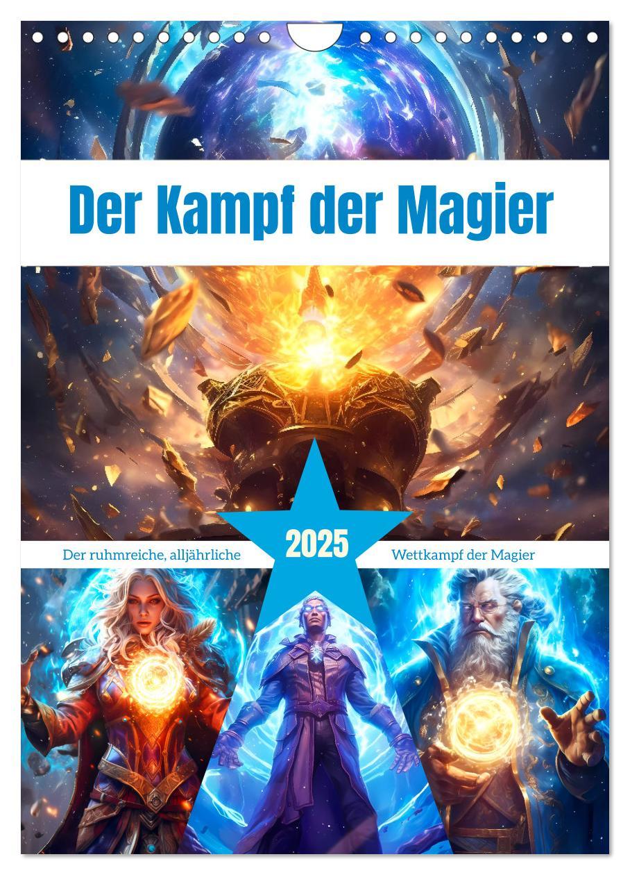 Cover: 9783435862849 | Der Kampf der Magier (Wandkalender 2025 DIN A4 hoch), CALVENDO...