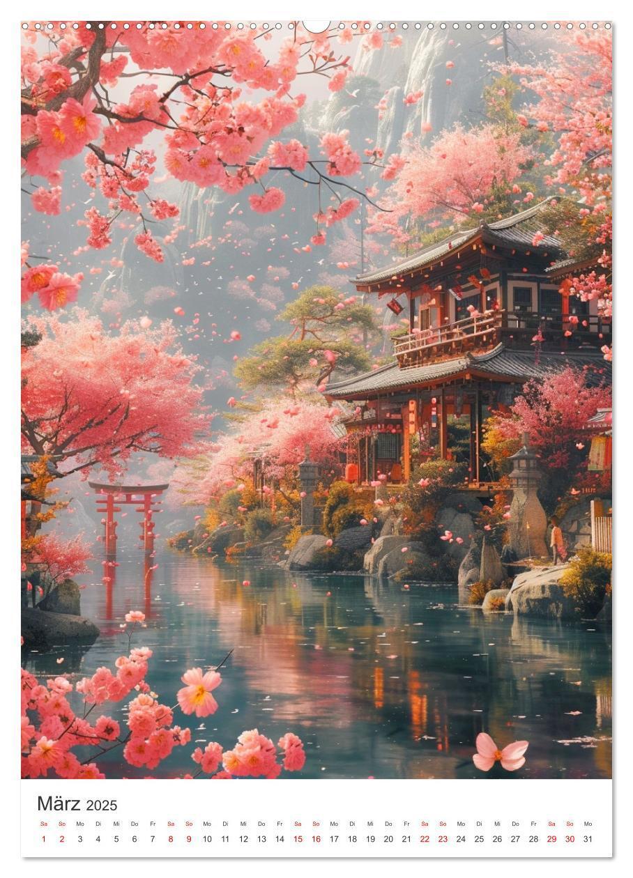 Bild: 9783383816079 | Japan. Impressionen im Aquarell-Stil (Wandkalender 2025 DIN A2...