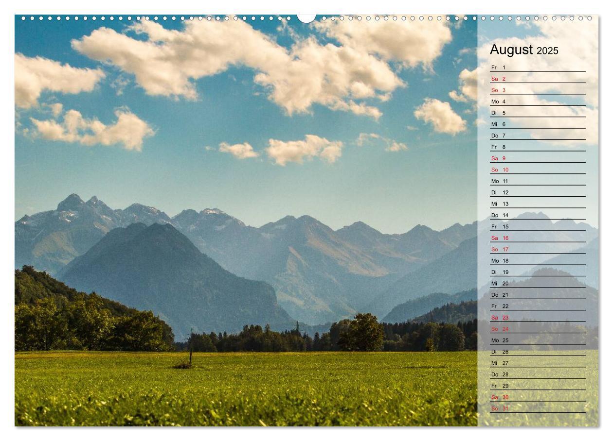 Bild: 9783435724888 | Das Oberstdorfer Allgäu (Wandkalender 2025 DIN A2 quer), CALVENDO...