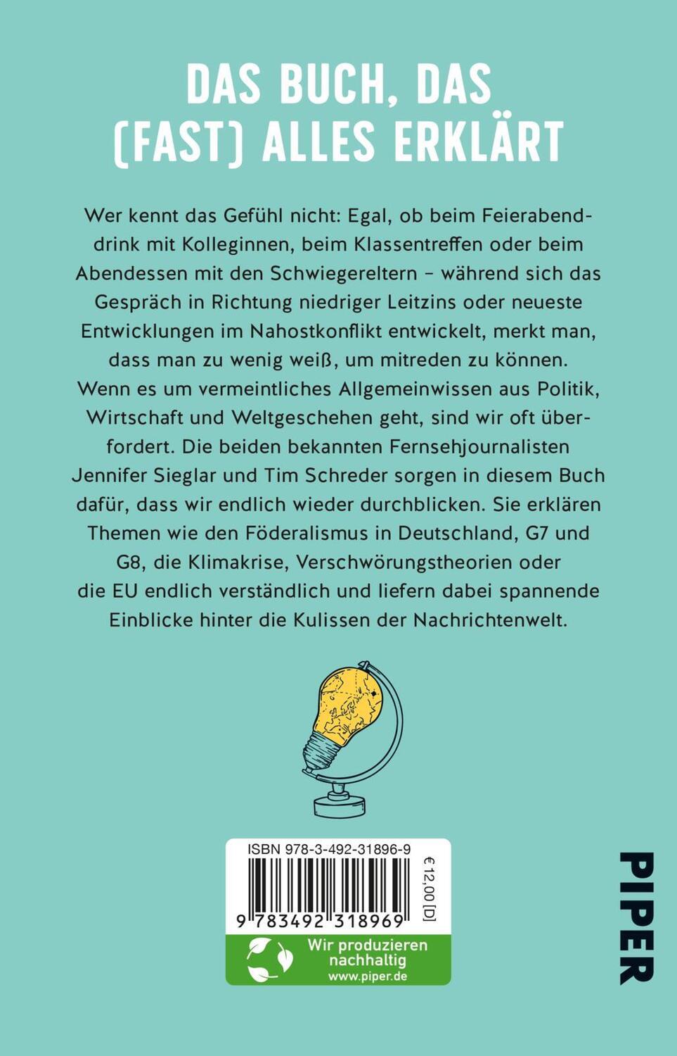 Rückseite: 9783492318969 | Das Buch, das (fast) alles erklärt | Jennifer Sieglar (u. a.) | Buch