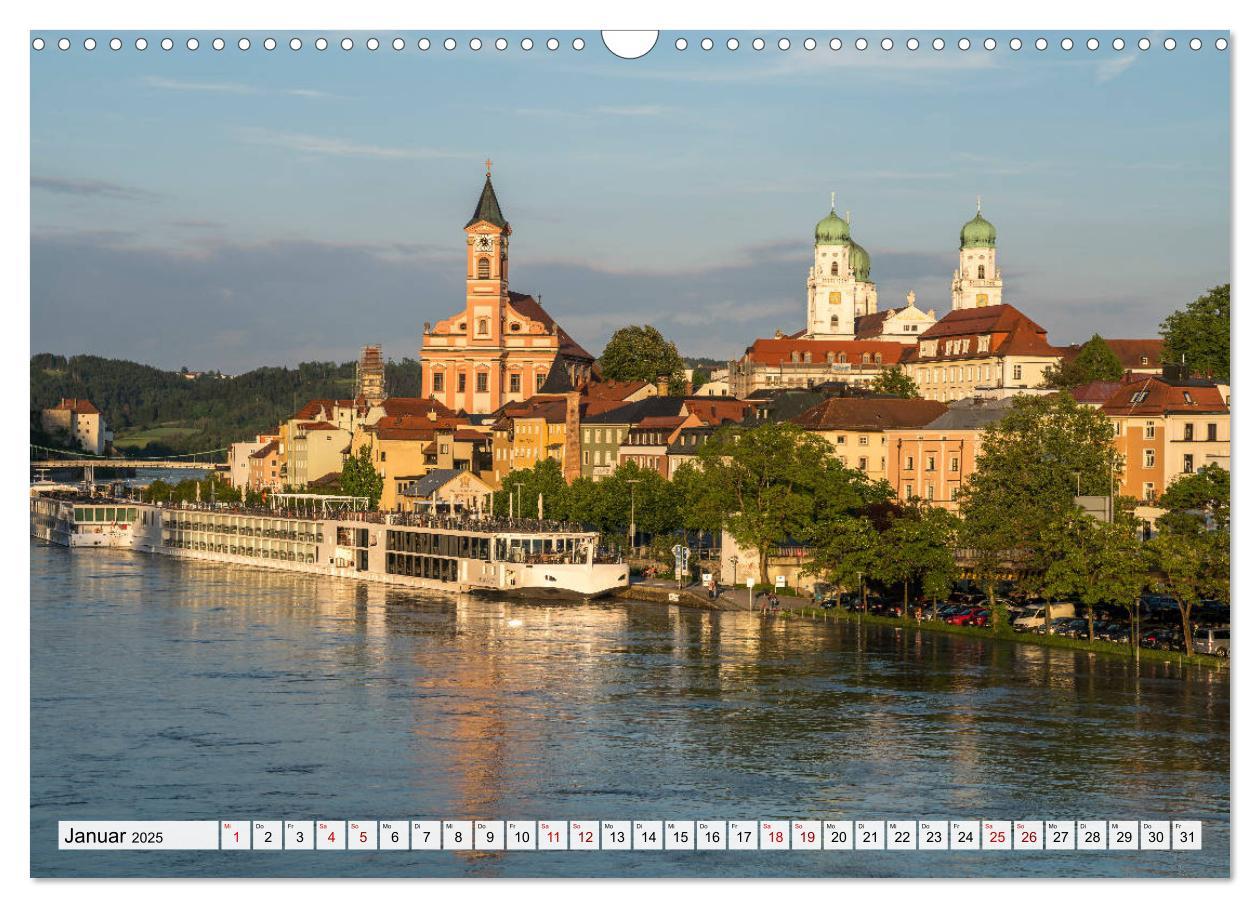 Bild: 9783435220670 | Drei Flüsse Stadt Passau (Wandkalender 2025 DIN A3 quer), CALVENDO...