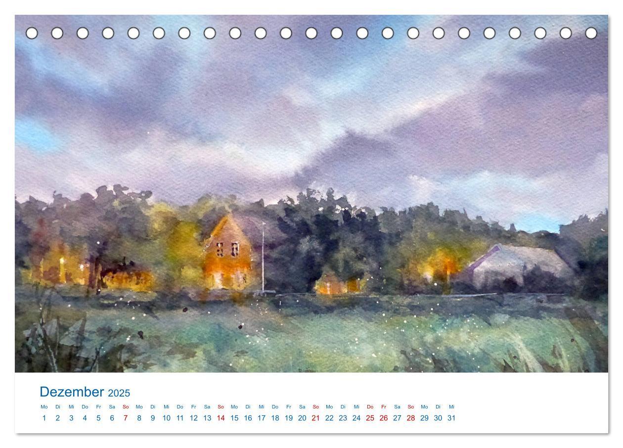 Bild: 9783457146804 | Föhr - Aquarelle (Tischkalender 2025 DIN A5 quer), CALVENDO...