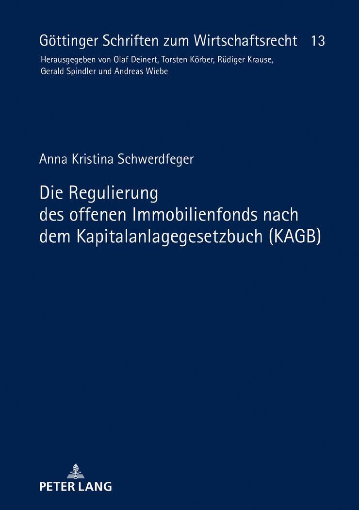 Cover: 9783631744604 | Die Regulierung des offenen Immobilienfonds nach dem...