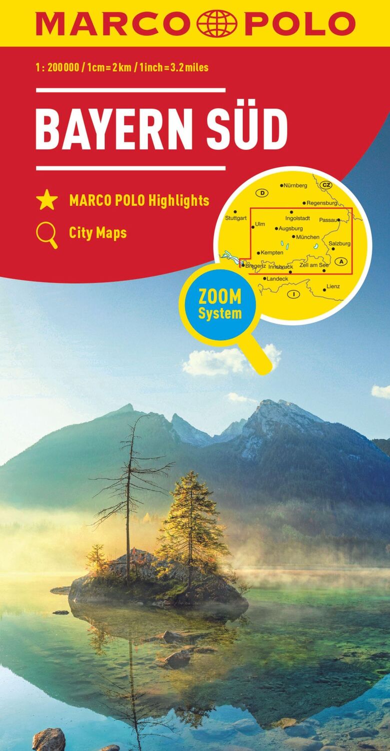 Cover: 9783829738989 | MARCO POLO Regionalkarte Deutschland 13 Bayern Süd 1:200.000 | 1 S.