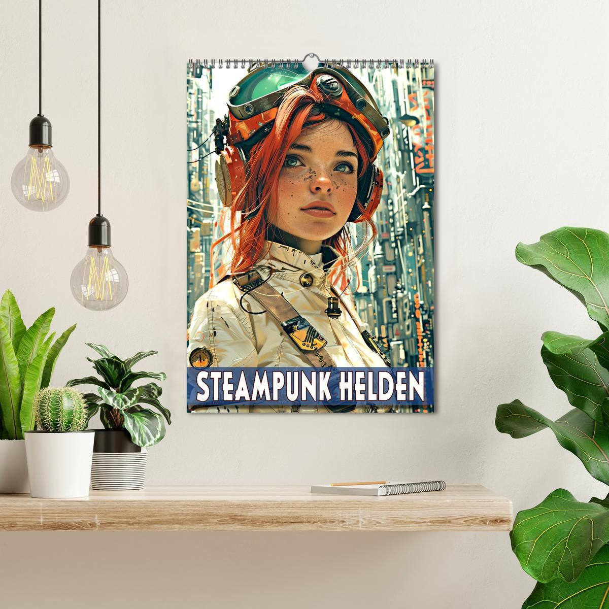 Bild: 9783383808272 | Steampunk Helden (Wandkalender 2025 DIN A3 hoch), CALVENDO...