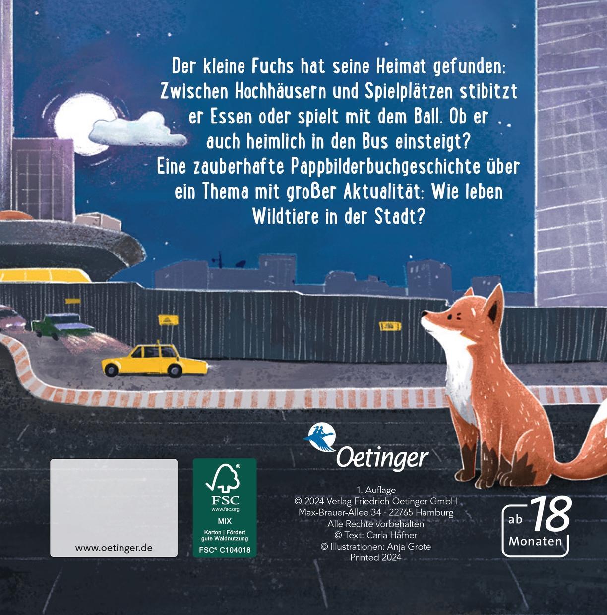 Rückseite: 9783751203739 | Der kleine Fuchs in der großen Stadt | Carla Häfner | Buch | 16 S.