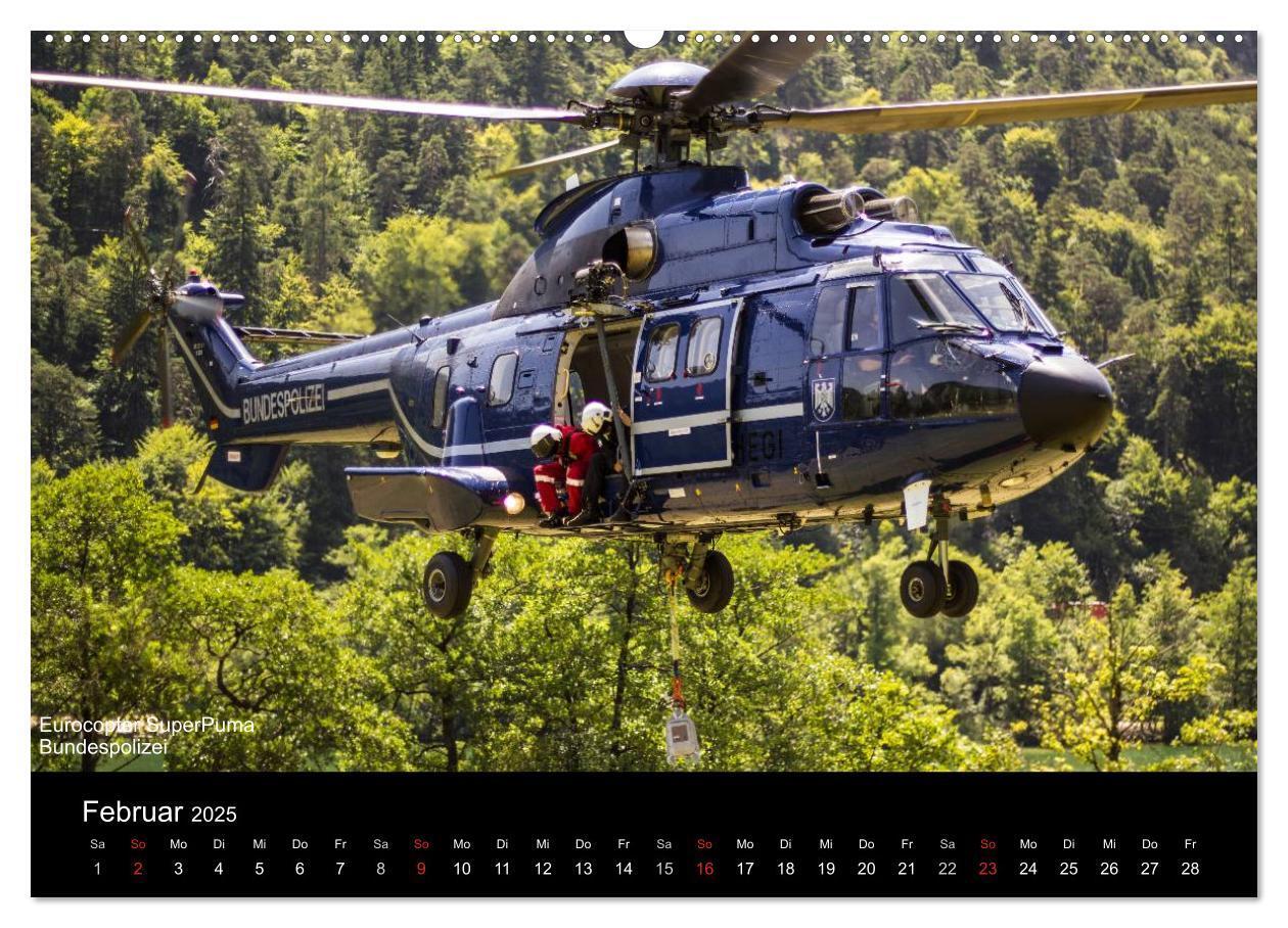 Bild: 9783435785605 | Hubschrauber im Einsatz (Wandkalender 2025 DIN A2 quer), CALVENDO...