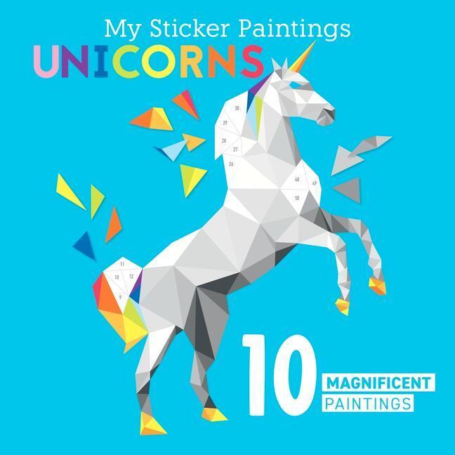 Cover: 9781641241885 | My Sticker Paintings: Unicorns | 10 Magnificent Paintings | Powell