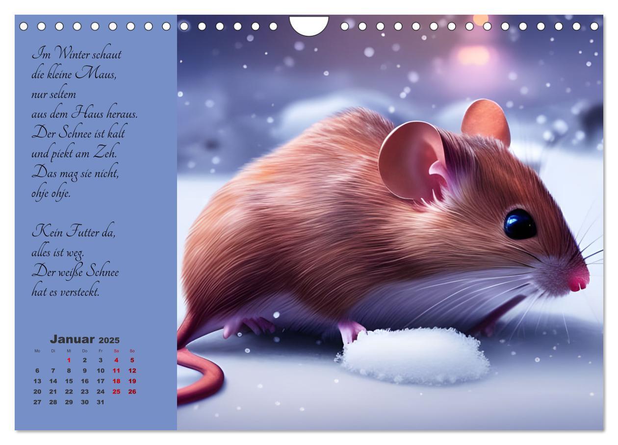 Bild: 9783383911088 | Der Maus Kalender (Wandkalender 2025 DIN A4 quer), CALVENDO...