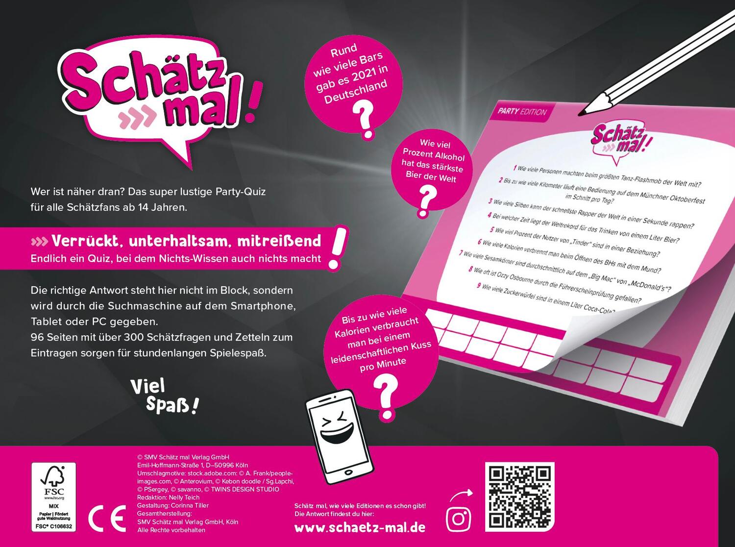 Rückseite: 9783989760202 | Schätz mal! Party Edition | Taschenbuch | 96 S. | Deutsch | 2024