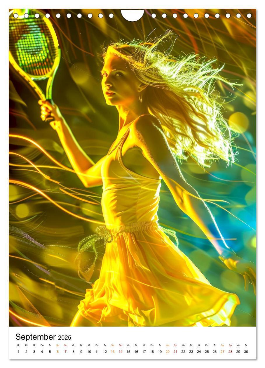 Bild: 9783457156018 | Tennis kreativ (Wandkalender 2025 DIN A4 hoch), CALVENDO...