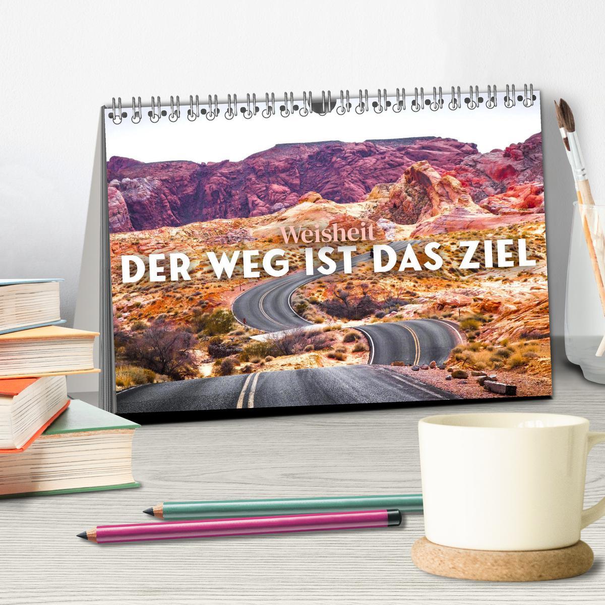 Bild: 9783383956669 | Weisheit - Der Weg ist das Ziel (Tischkalender 2025 DIN A5 quer),...