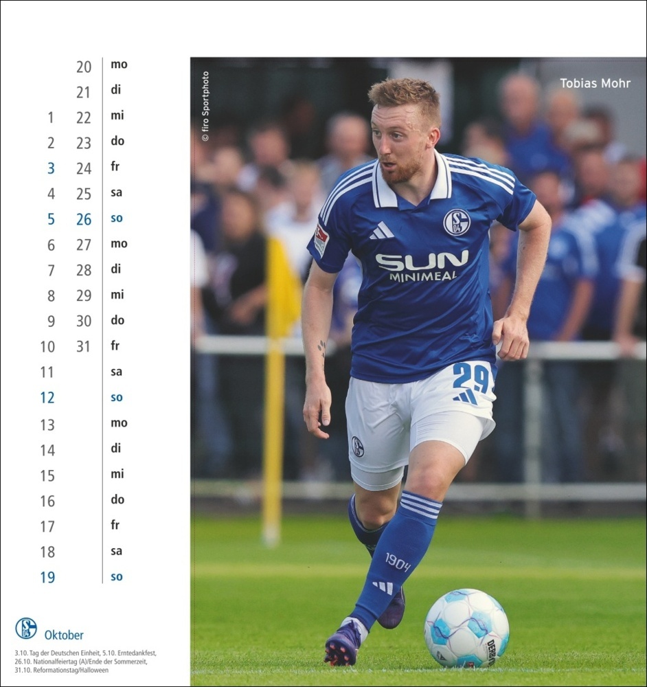 Bild: 9783756409211 | Schalke 04 Postkartenkalender 2025 | Kalender | Spiralbindung | 13 S.