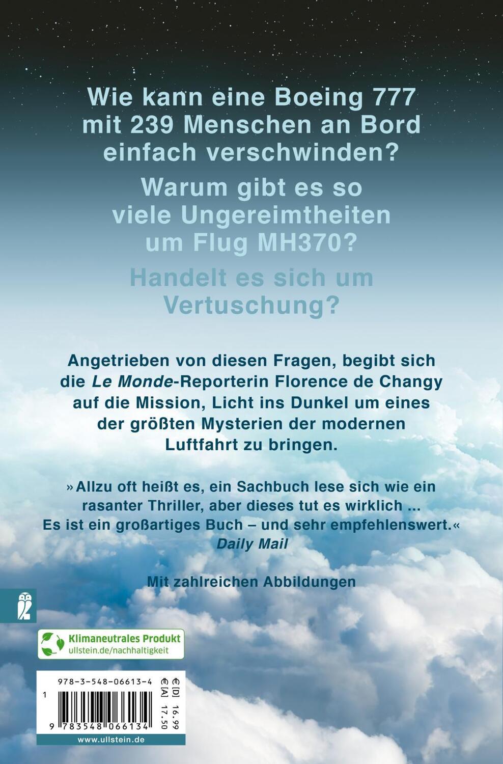 Rückseite: 9783548066134 | Verschwunden | Florence de Changy | Taschenbuch | 496 S. | Deutsch