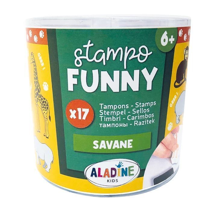 Cover: 3660016851750 | ALADINE - Kinder Stempel Funny Savanne | Stück | 3085175 | ALADINE