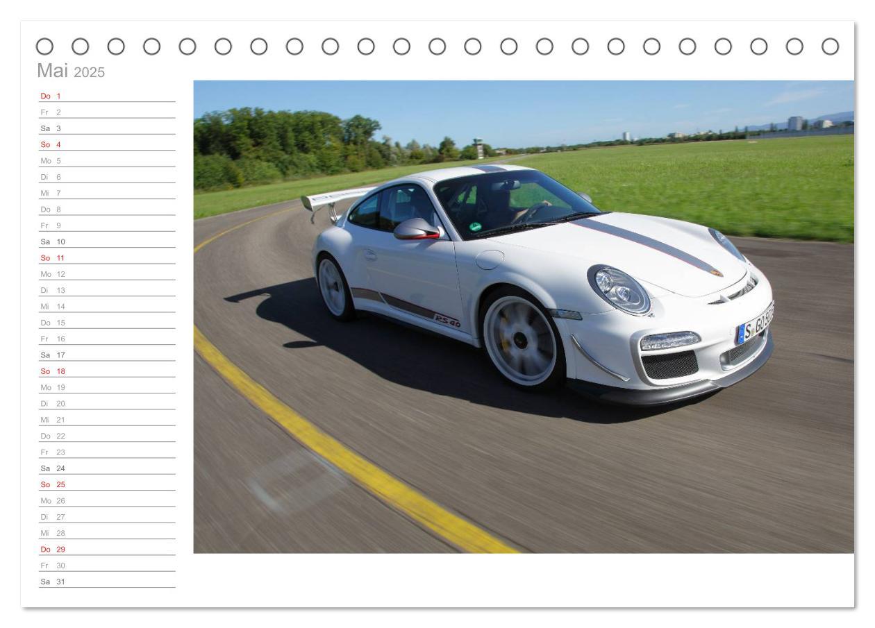 Bild: 9783435535170 | Porsche GT3RS 4,0 (Tischkalender 2025 DIN A5 quer), CALVENDO...