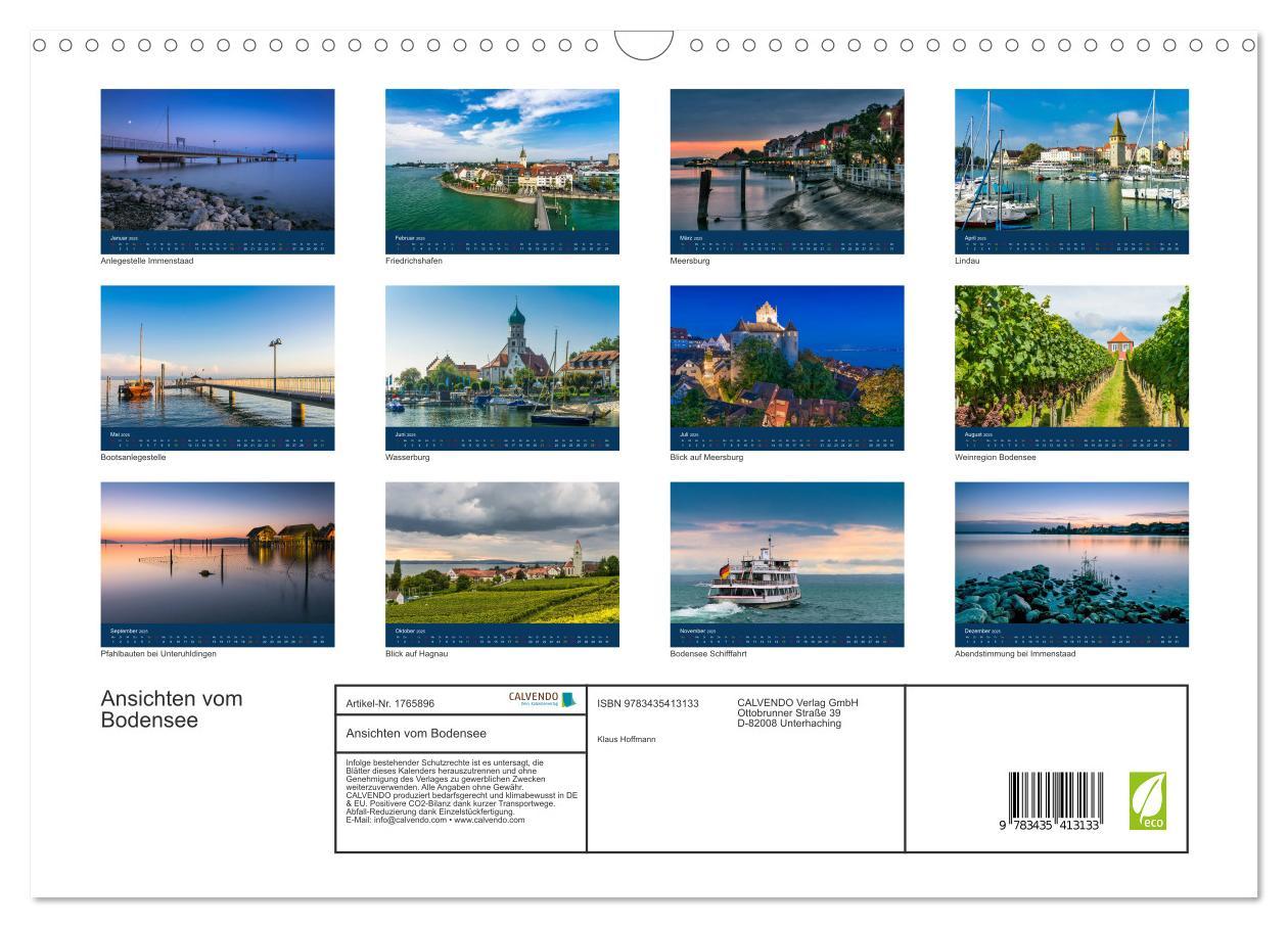 Bild: 9783435413133 | Ansichten vom Bodensee (Wandkalender 2025 DIN A3 quer), CALVENDO...