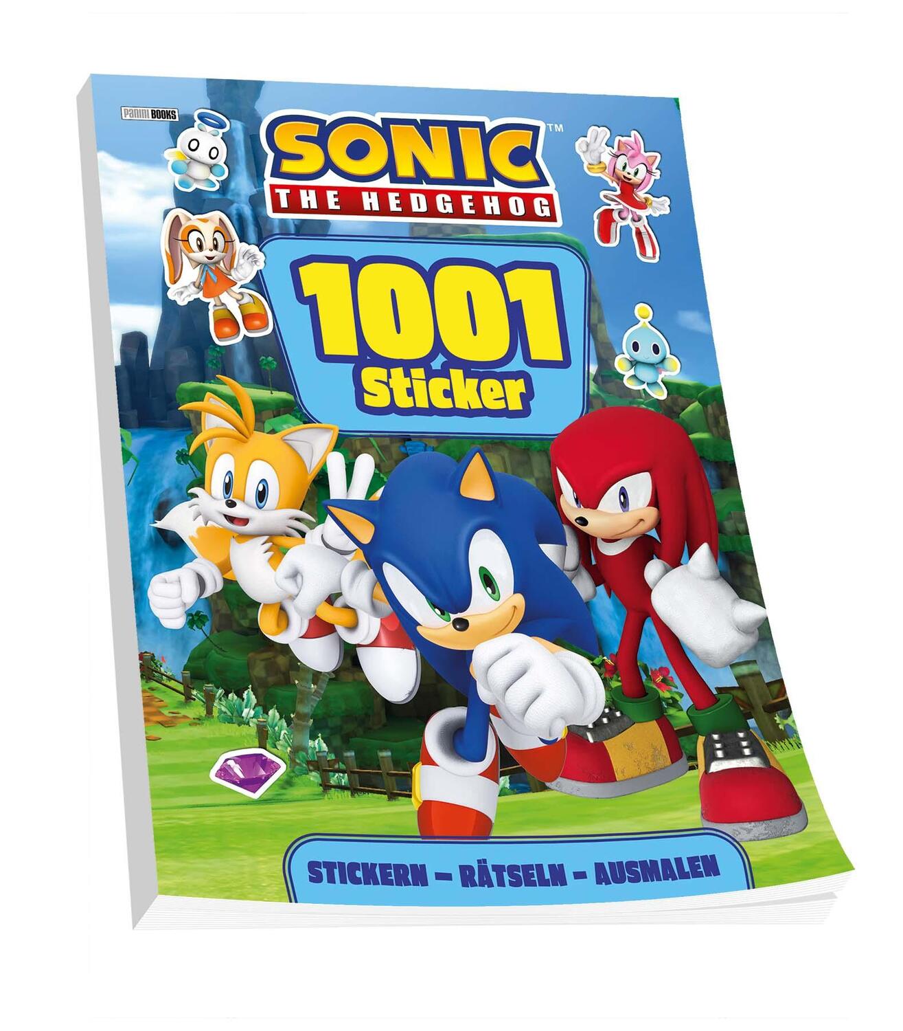 Cover: 9783833245435 | Sonic The Hedgehog: 1001 Sticker: Stickern - Rätseln - Ausmalen | Buch