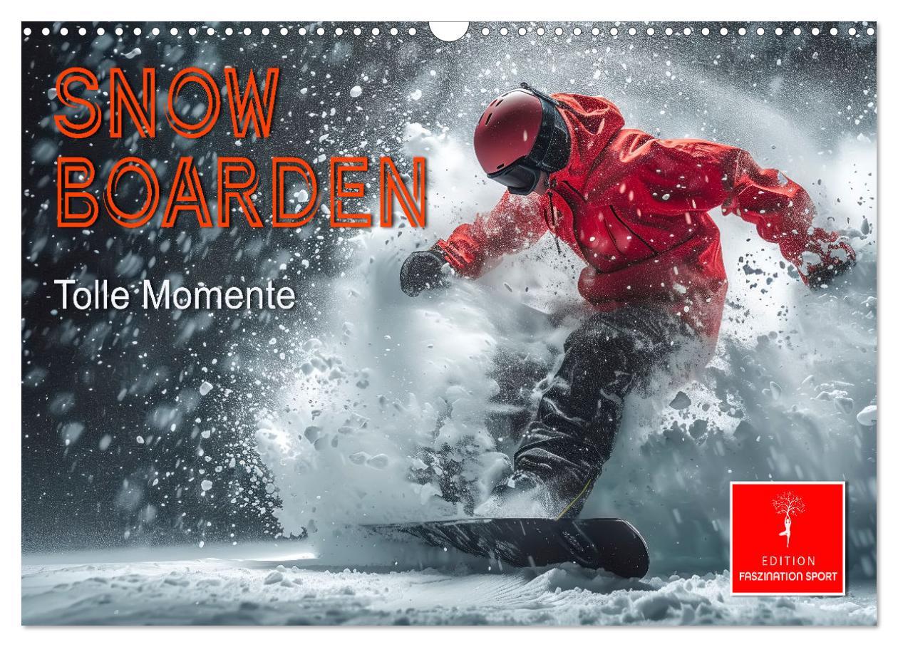 Cover: 9783383776984 | Snowboarden - tolle Momente (Wandkalender 2025 DIN A3 quer),...