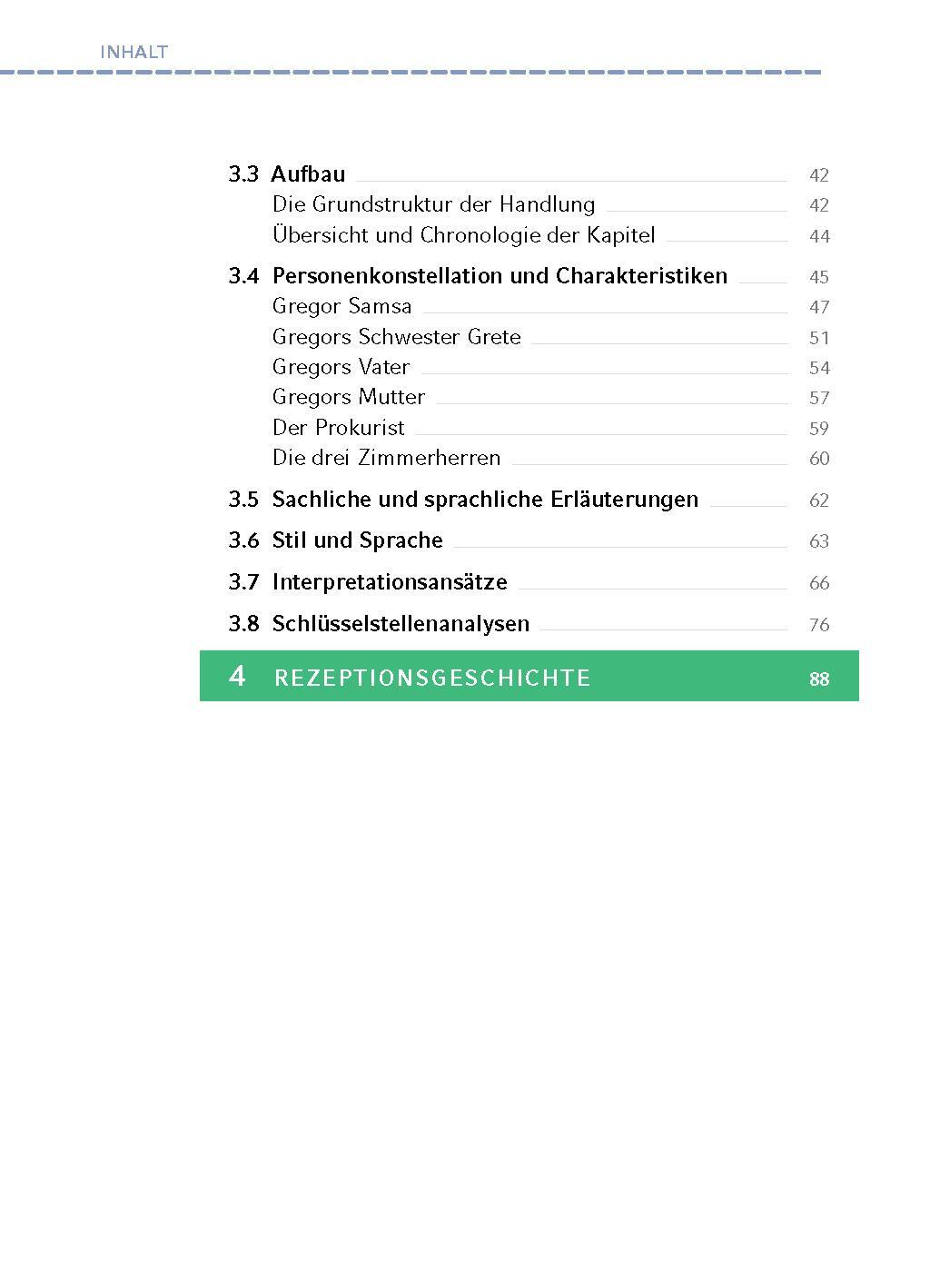 Bild: 9783804421035 | Die Verwandlung - Textanalyse und Interpretation | Franz Kafka | Buch