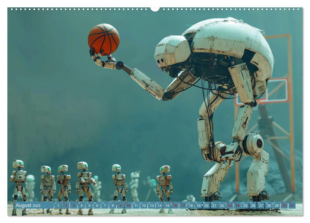 Bild: 9783457131114 | Neues aus dem Roboter Sport Club (Wandkalender 2025 DIN A2 quer),...