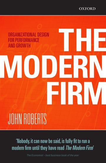 Cover: 9780198293750 | The Modern Firm | Organizational Design for Performance and Growth