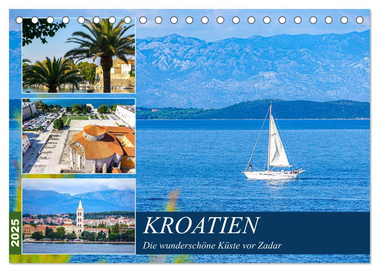 Cover: 9783435034505 | Kroatien Die wunderschöne Küste vor Zadar (Tischkalender 2025 DIN...