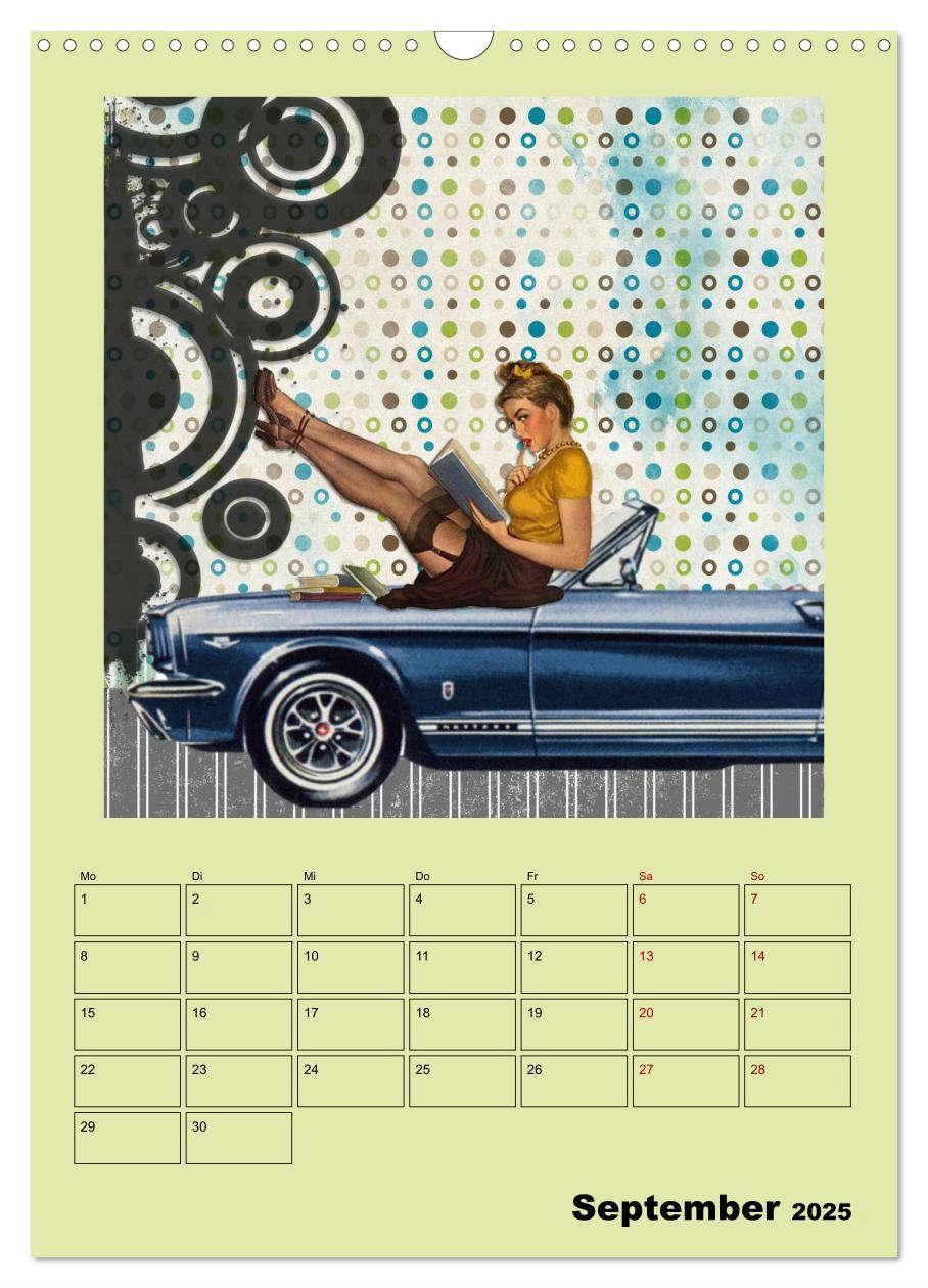 Bild: 9783435909841 | Retro Kult Pin-up-Girls (Wandkalender 2025 DIN A3 hoch), CALVENDO...