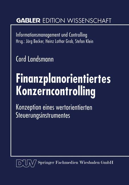 Cover: 9783824469055 | Finanzplanorientiertes Konzerncontrolling | Cord Landsmann | Buch