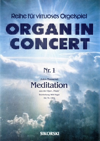 Cover: 9790003012827 | Meditation aus der Oper 'Thais' für E-Orgel | Massenet