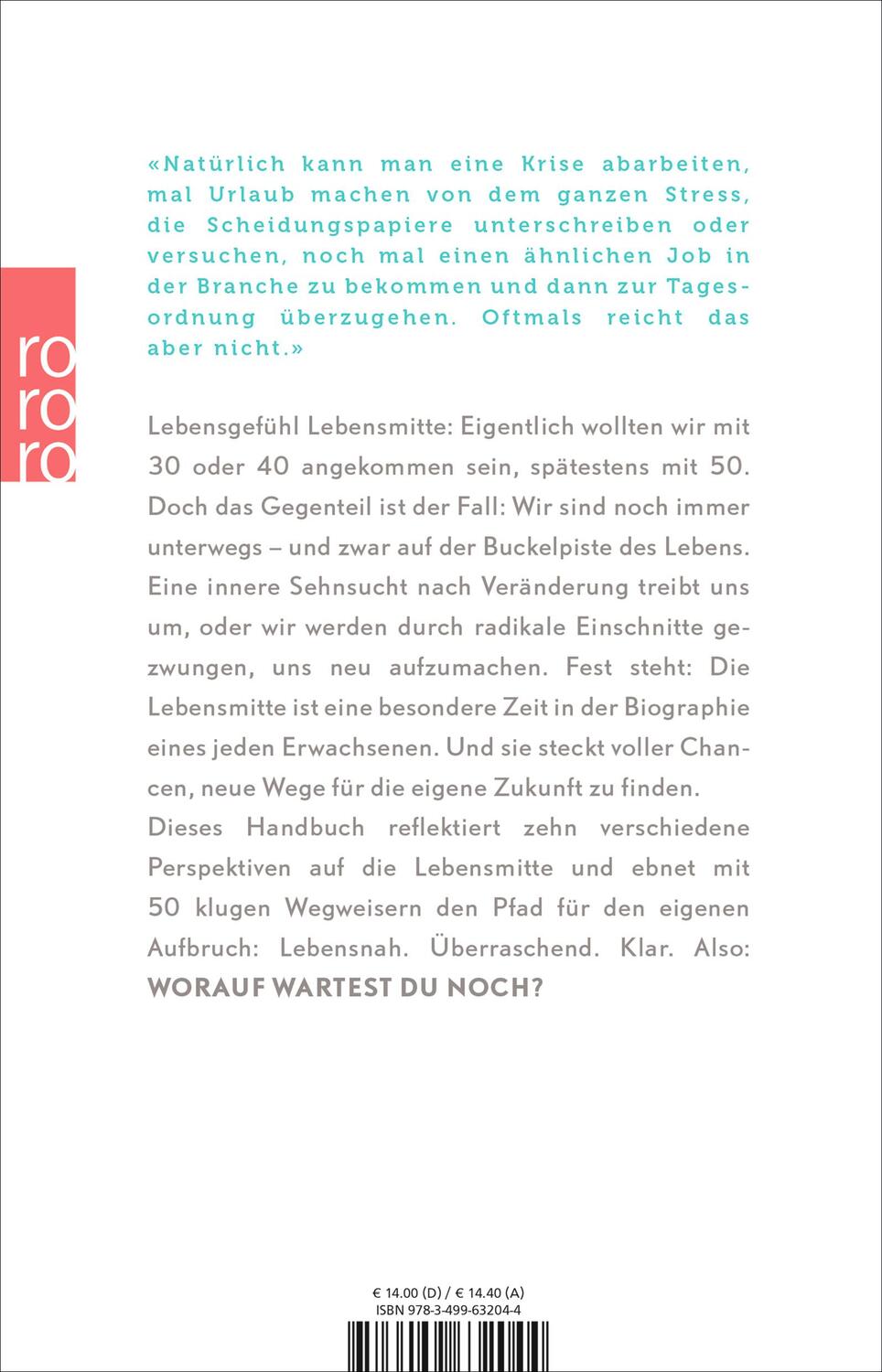 Rückseite: 9783499632044 | Worauf wartest du noch? | Antje Gardyan | Taschenbuch | Deutsch | 2016