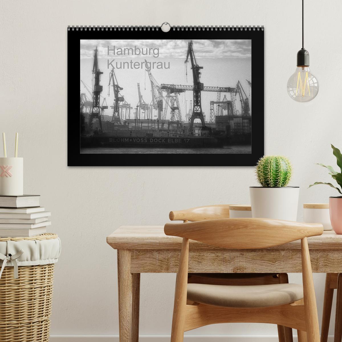 Bild: 9783435715886 | Hamburg Kuntergrau (Wandkalender 2025 DIN A3 quer), CALVENDO...