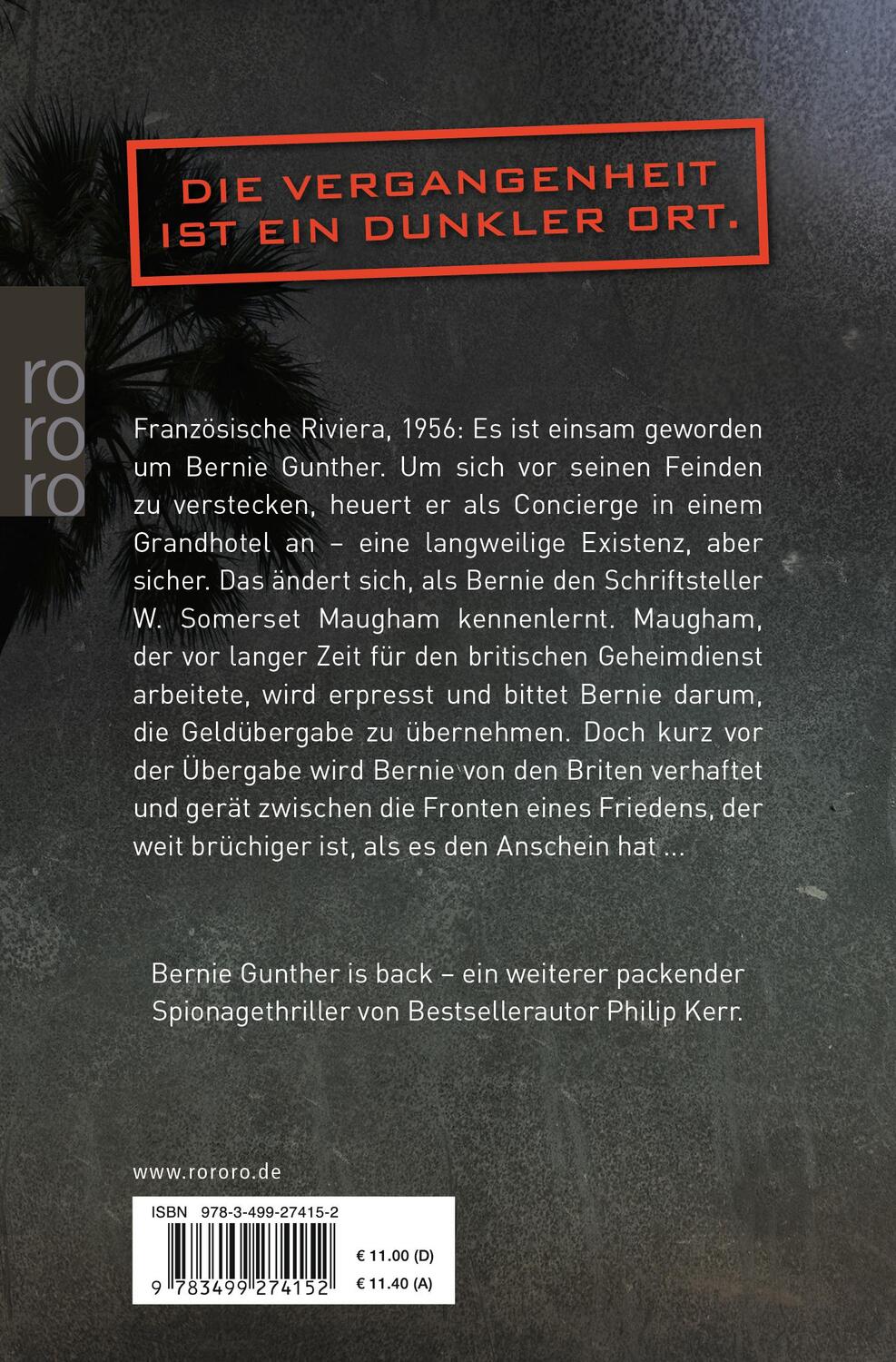 Rückseite: 9783499274152 | Kalter Frieden | Philip Kerr | Taschenbuch | Bernie Gunther ermittelt