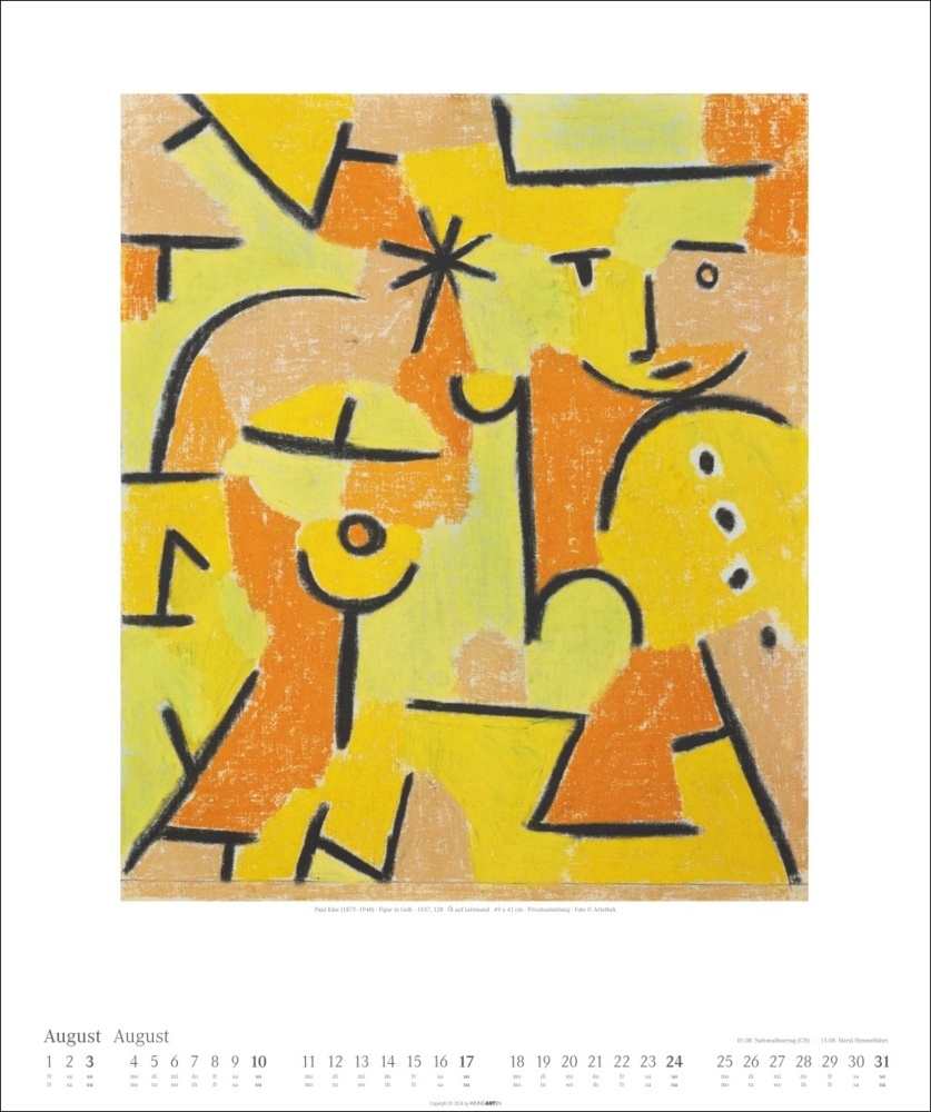 Bild: 9783839900093 | Paul Klee Kalender 2025 | Paul Klee | Kalender | Spiralbindung | 14 S.