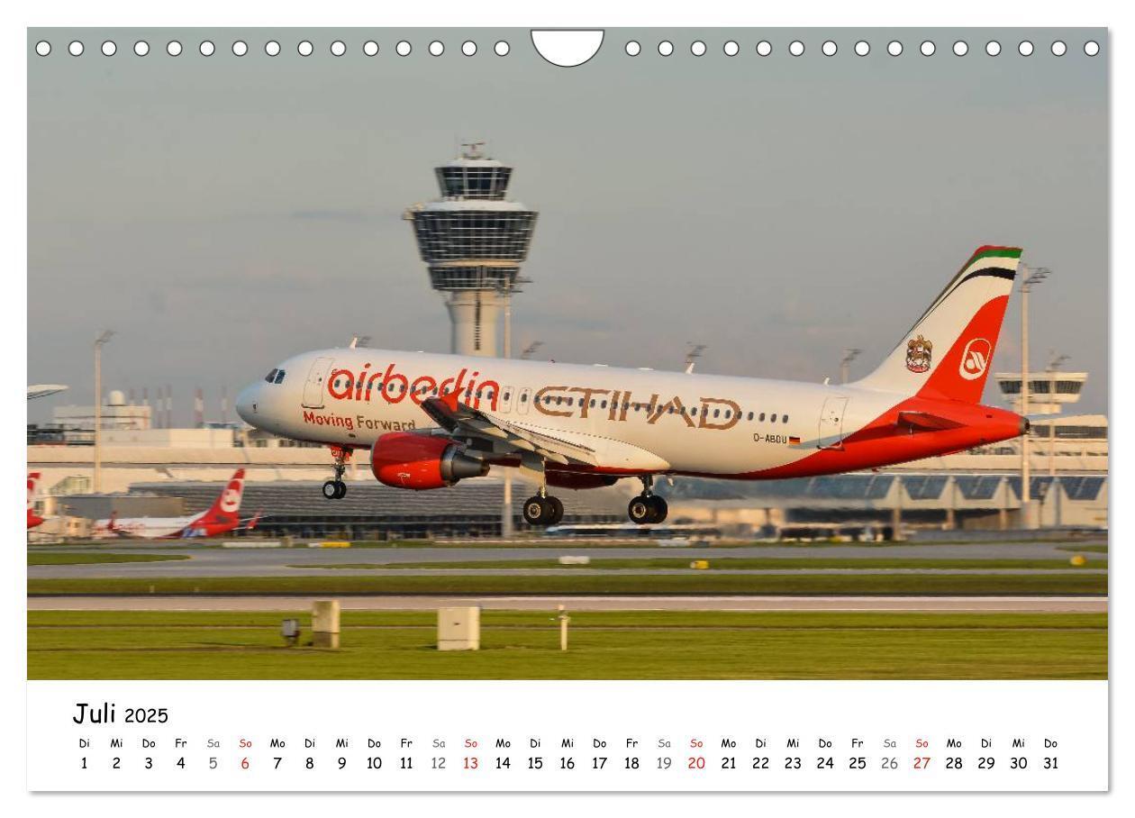 Bild: 9783435687848 | Airliner in München / 2025 (Wandkalender 2025 DIN A4 quer),...