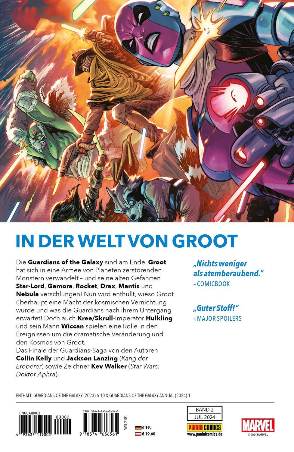 Rückseite: 9783741636561 | Guardians of the Galaxy - Neustart (2. Serie) | Bd. 2: Wir sind Groot