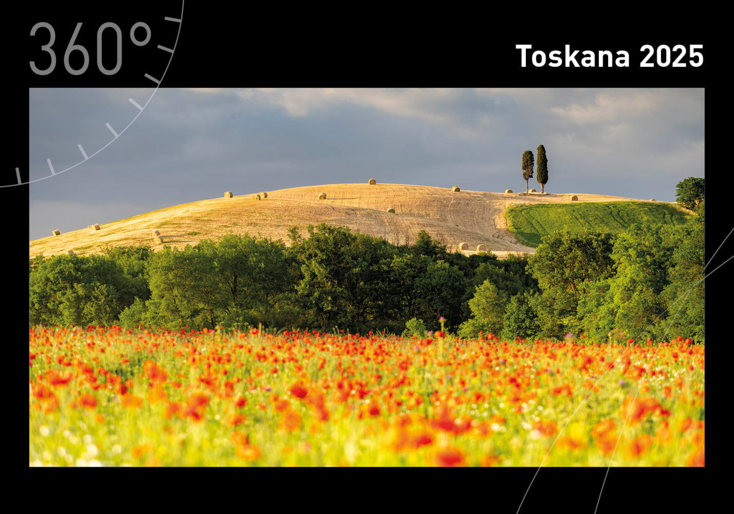 Cover: 9783968555218 | 360° Toskana Premiumkalender 2025 | Robert Haasmann | Kalender | 13 S.