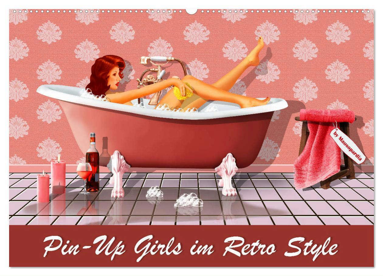 Cover: 9783435378098 | Pin-Up Girls im Retro Style by Mausopardia (Wandkalender 2025 DIN...