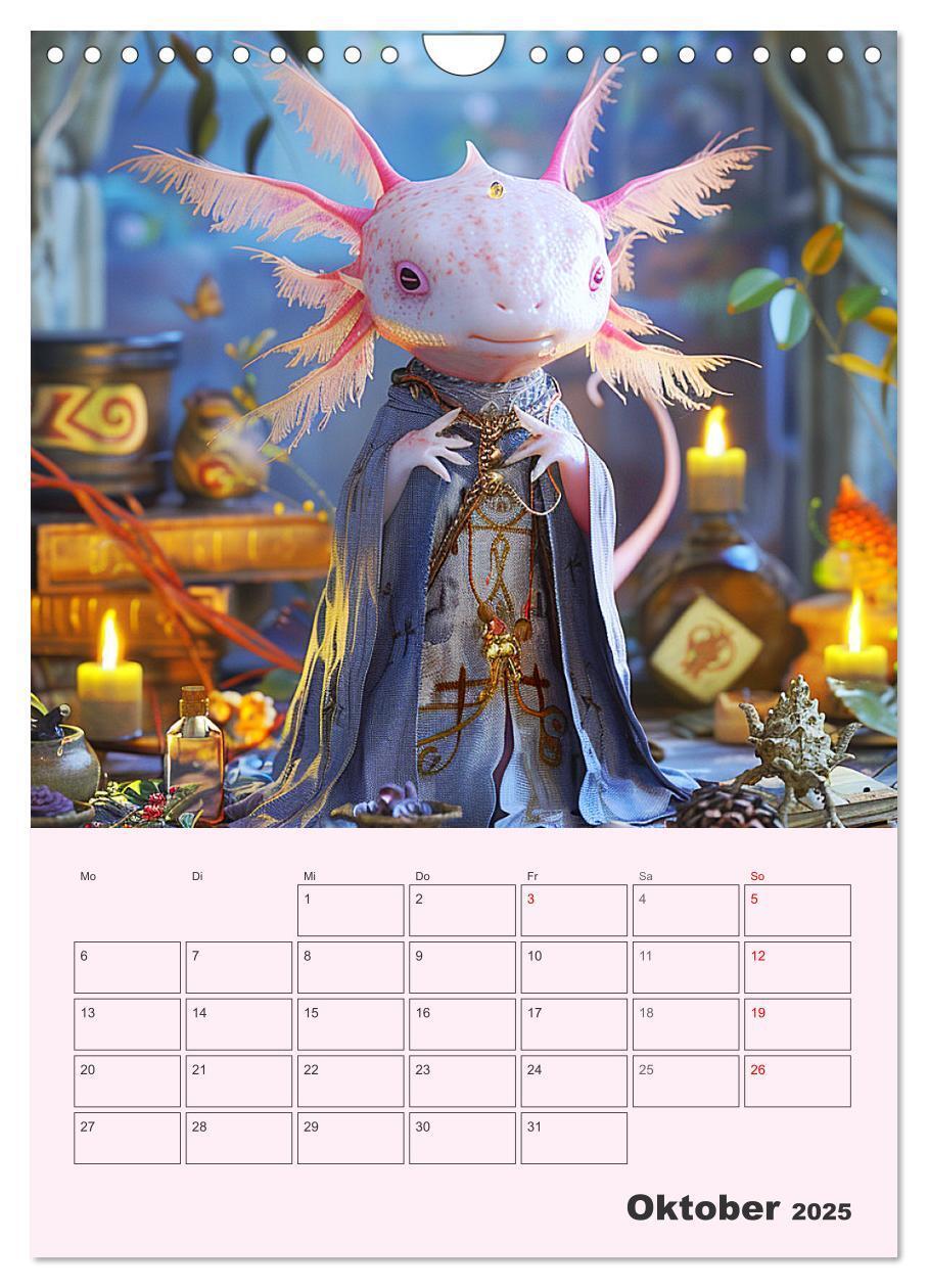 Bild: 9783383807602 | Axolotl. Lustiger Schwanzlurch mit Superkräften (Wandkalender 2025...