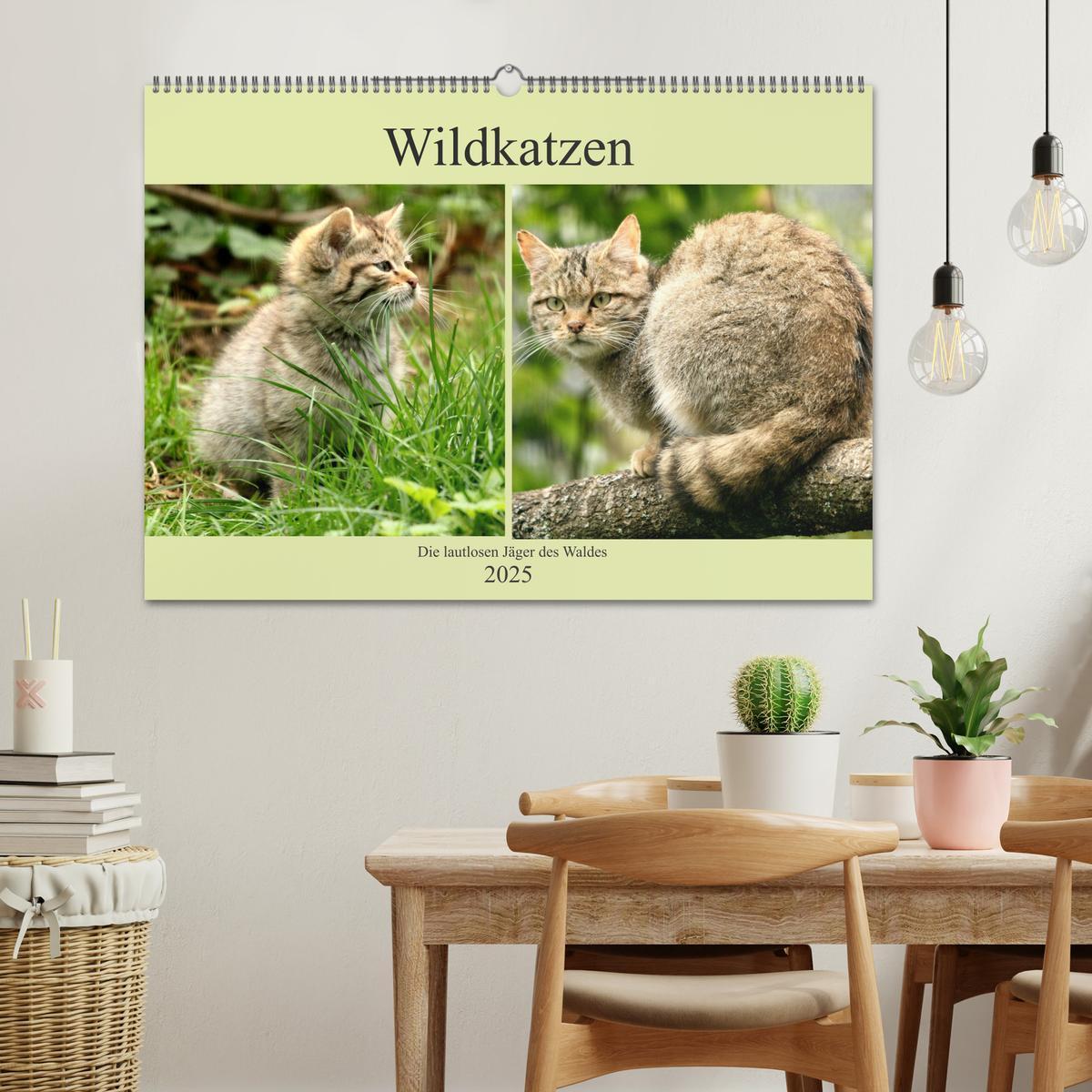 Bild: 9783435413843 | Wildkatzen - Die lautlosen Jäger des Waldes (Wandkalender 2025 DIN...